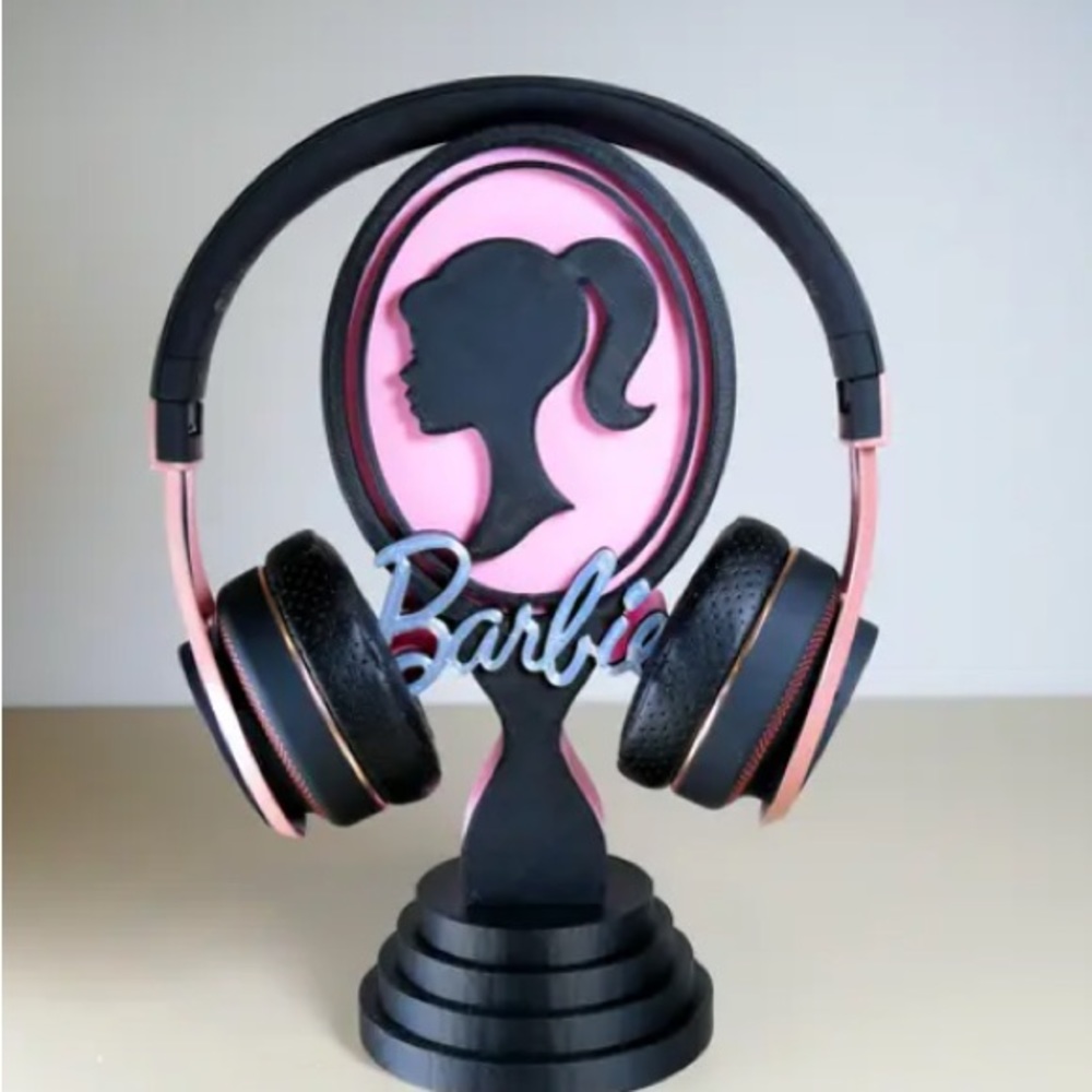 Barbie headphone holder